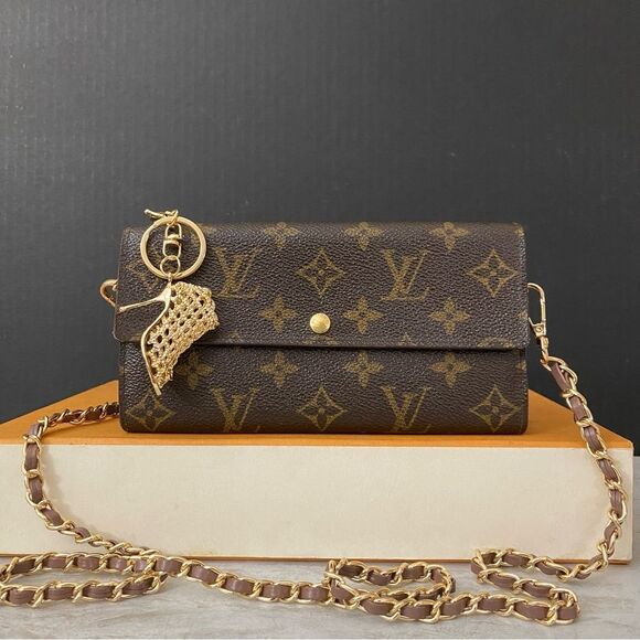 LOUIS VUITTON Monogram Sarah Wallet to Crossbody Shoulder Bag 💼 CT0046 - Picture 2 of 16